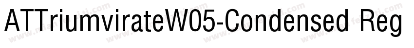 ATTriumvirateW05-Condensed Regular字体转换